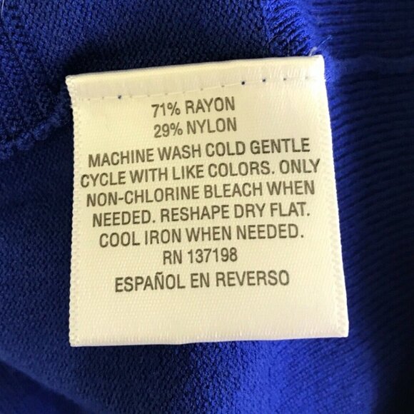 Charter Club Woman’s Modern Blue Cardigan Sweater - Picture 8 of 10